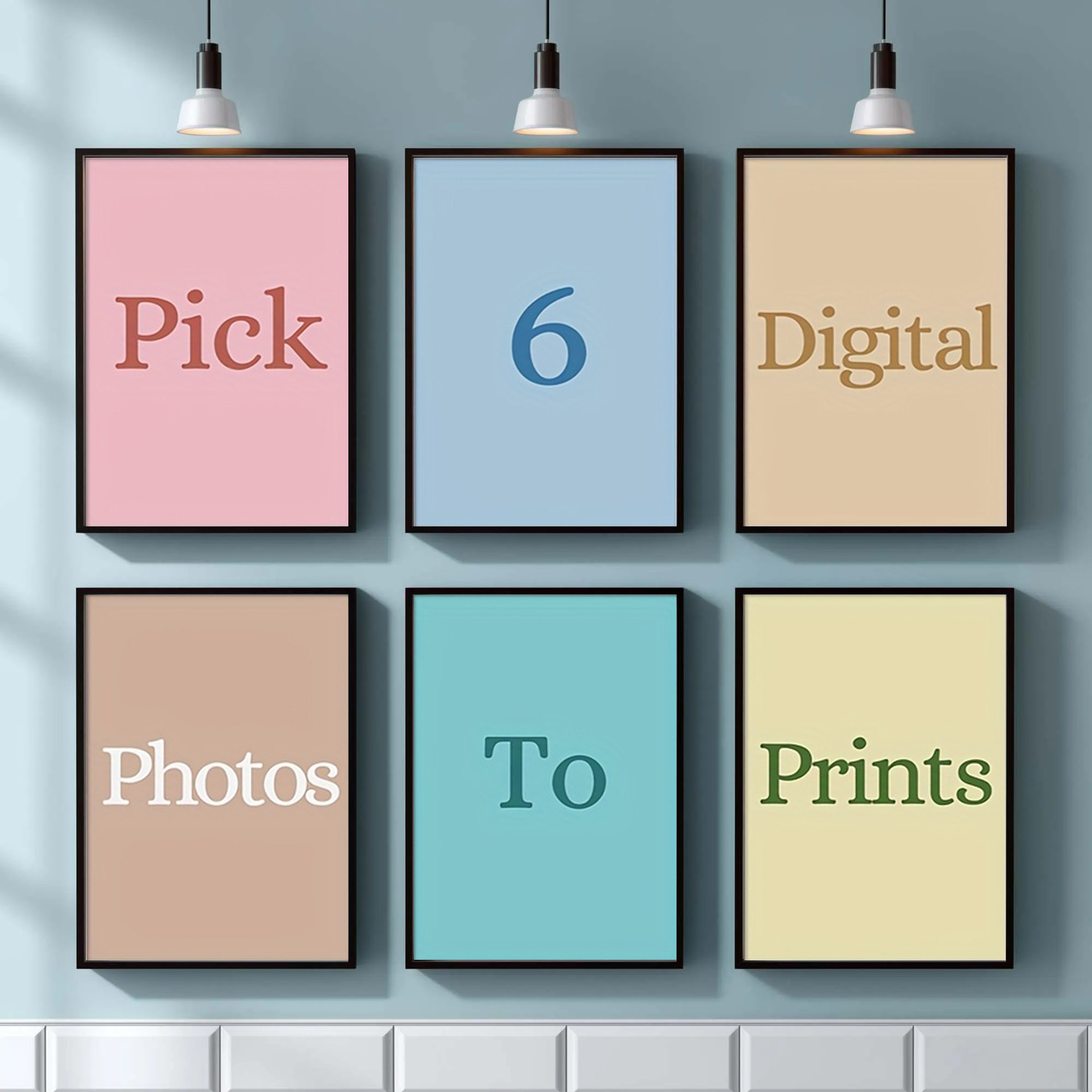 Home Decor Foto - 4/5/6 pezzi di Stampe su Tela