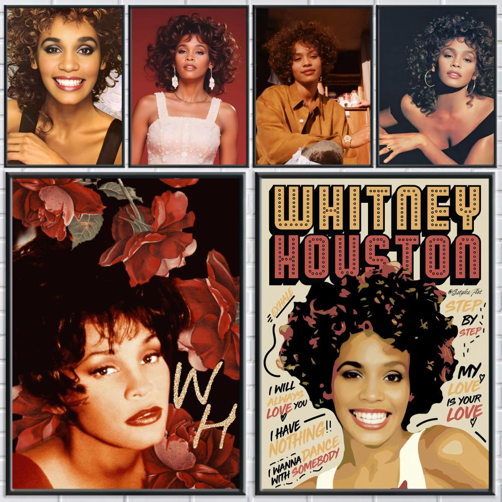 Home Decor Houston - W-Whitney Houston Poster HD Adesivi murali