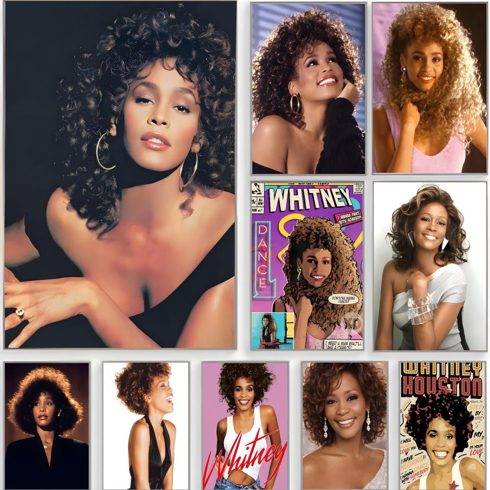 Home Decor Houston - Poster della cantante pop Whitney Houston,