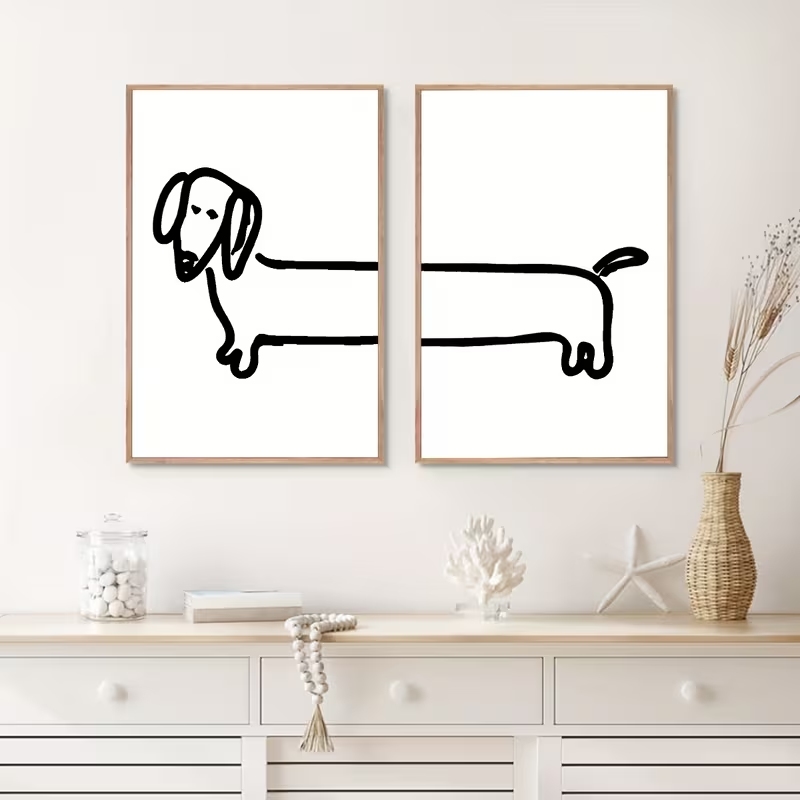 Home Decor Aesthetic - 2 pezzi di stampe moderne su