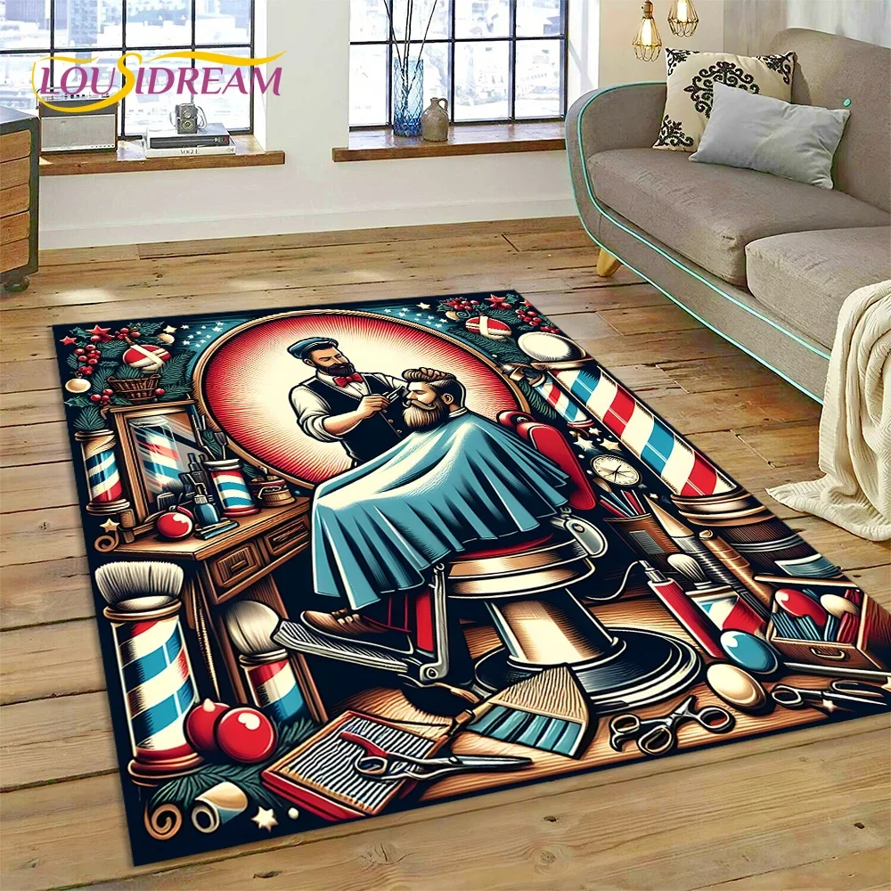 Home Decor Online Game - Tappeto Vintage con Logo Barbiere e