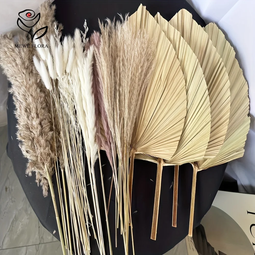 Pampas Grass Decor - 35 pezzi di erba di pampa