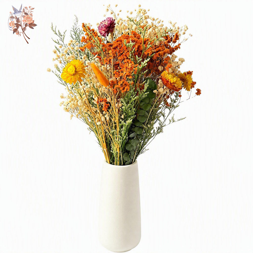 Pampas Grass Decor - Bouquet di Fiori Secchi Autunnali, Erba