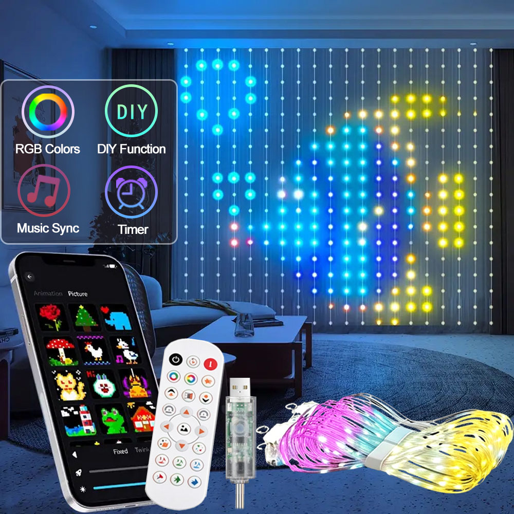 Home Decor Free App - Tenda Luminosa LED Intelligente con Controllo
