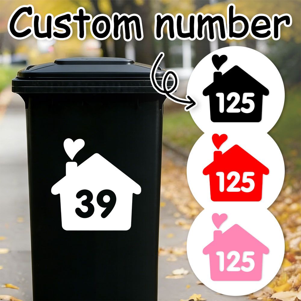 Home Decor Sticker - 1PC/3PCS Adesivi Personalizzati per Numero Civico