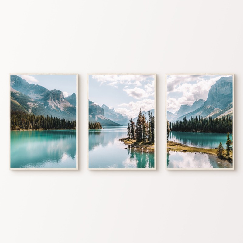 Home Decor Canada - Canada Mountain Lake Poster Scenic Foresta