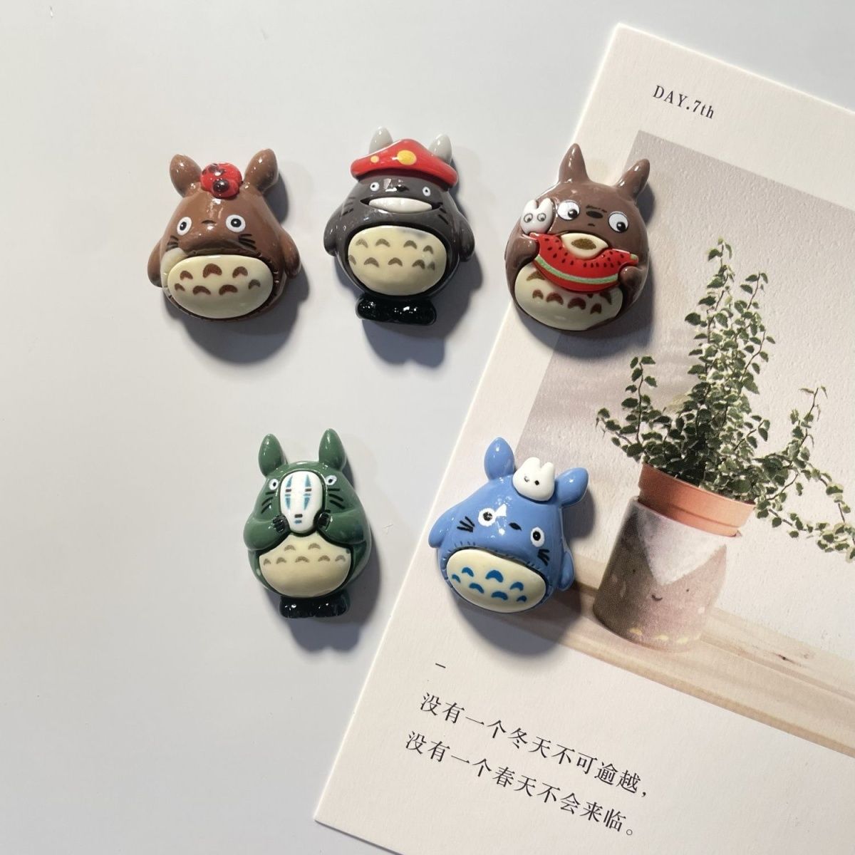 Home Decor Sticker - Magnete per Frigorifero in Resina Totoro,