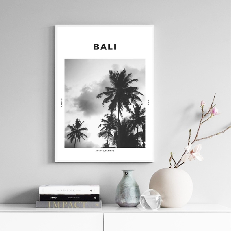 Bali Travel Print Black White  - Home Decor Ubud recensione e prezzo