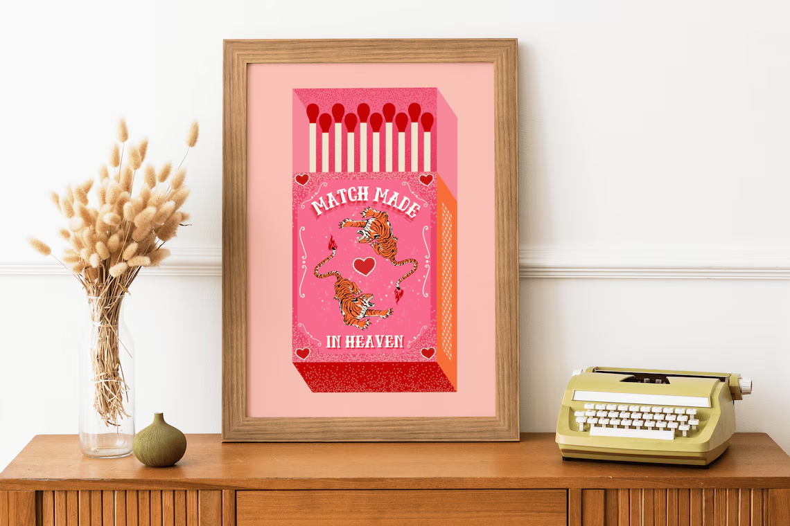 Match Made In Heaven Pink Matc - Home Decor On Wall recensione e prezzo