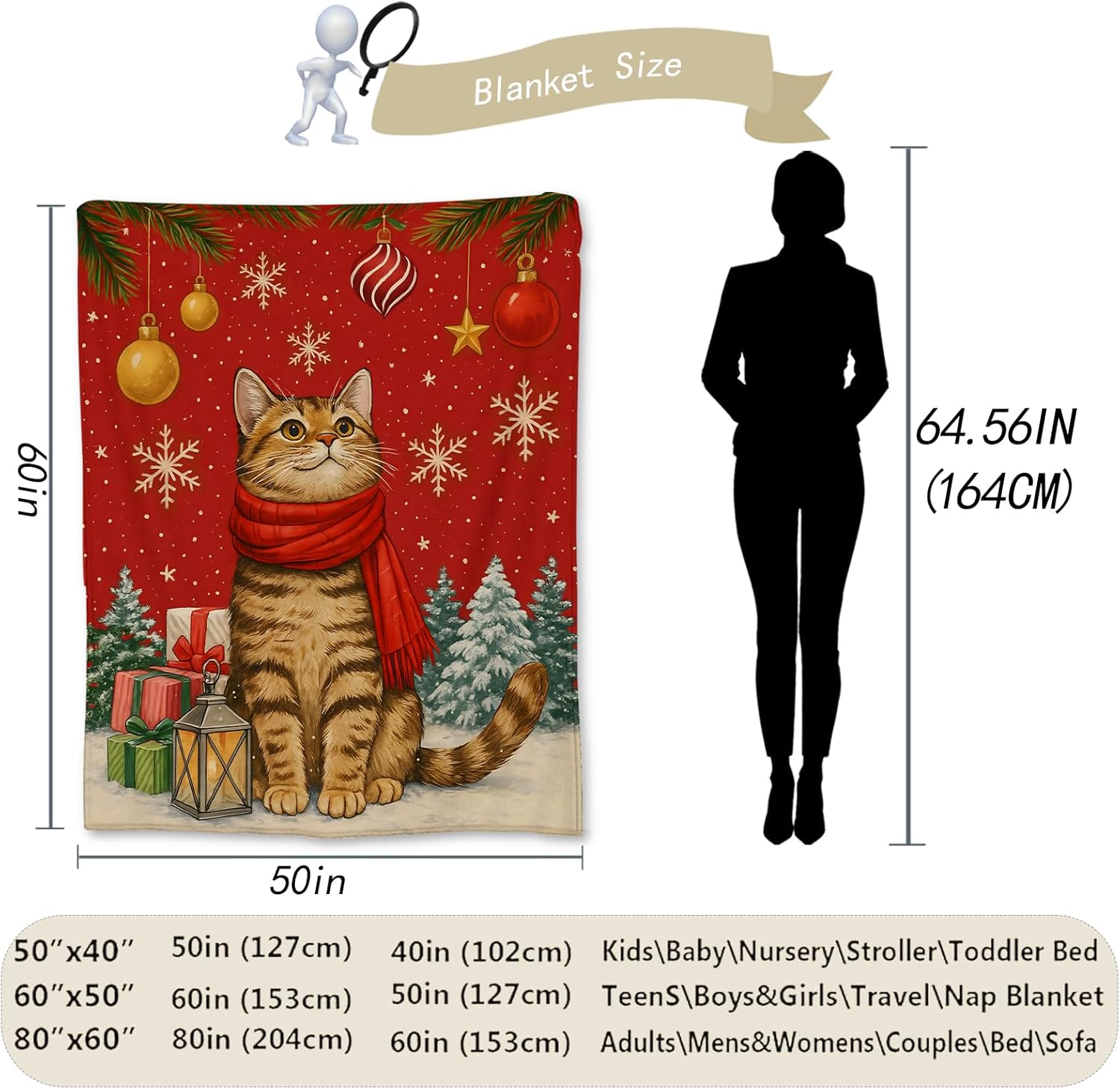 Coperta Festiva Natalizia con  - Home Xmas Decor Ideas recensione e prezzo