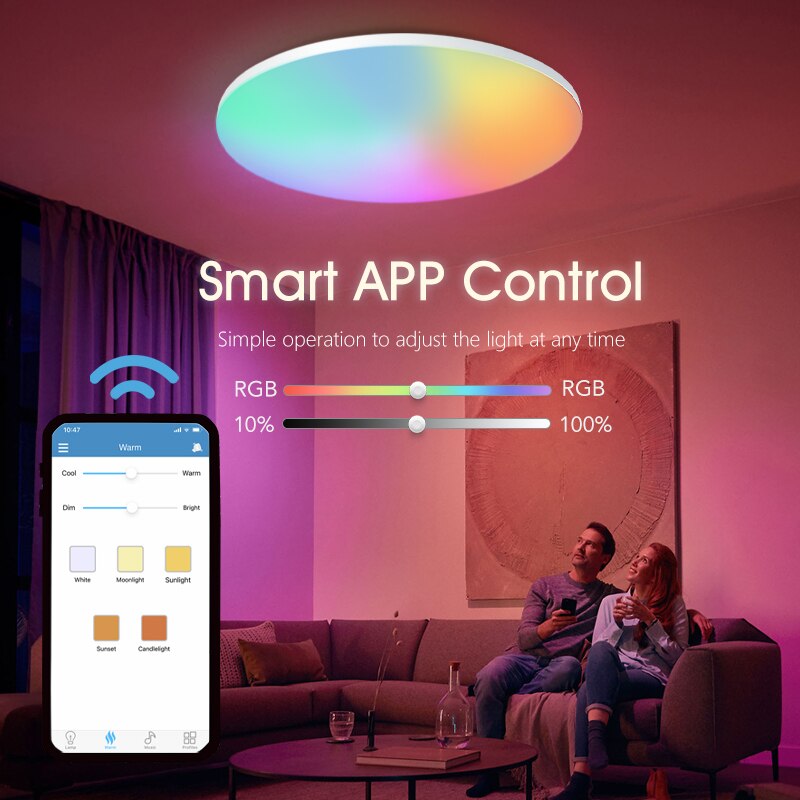 BENEWTON Smart plafoniera RGB  - Home Decor Free App recensione e prezzo