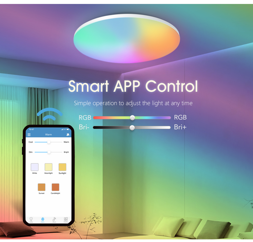 MARPOU Lampada da soffitto RGB - Home Decor Free App recensione e prezzo