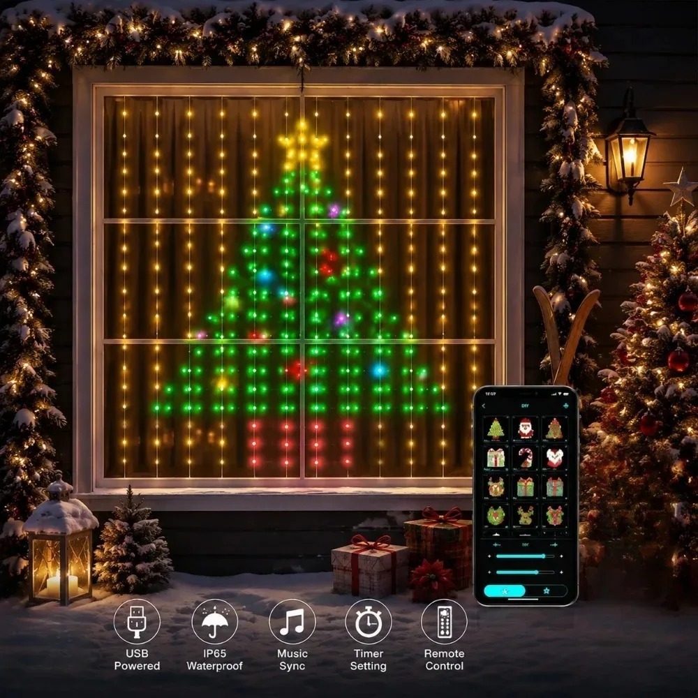 Luci a Tenda LED Pixel Control - Home Decor Free App recensione e prezzo