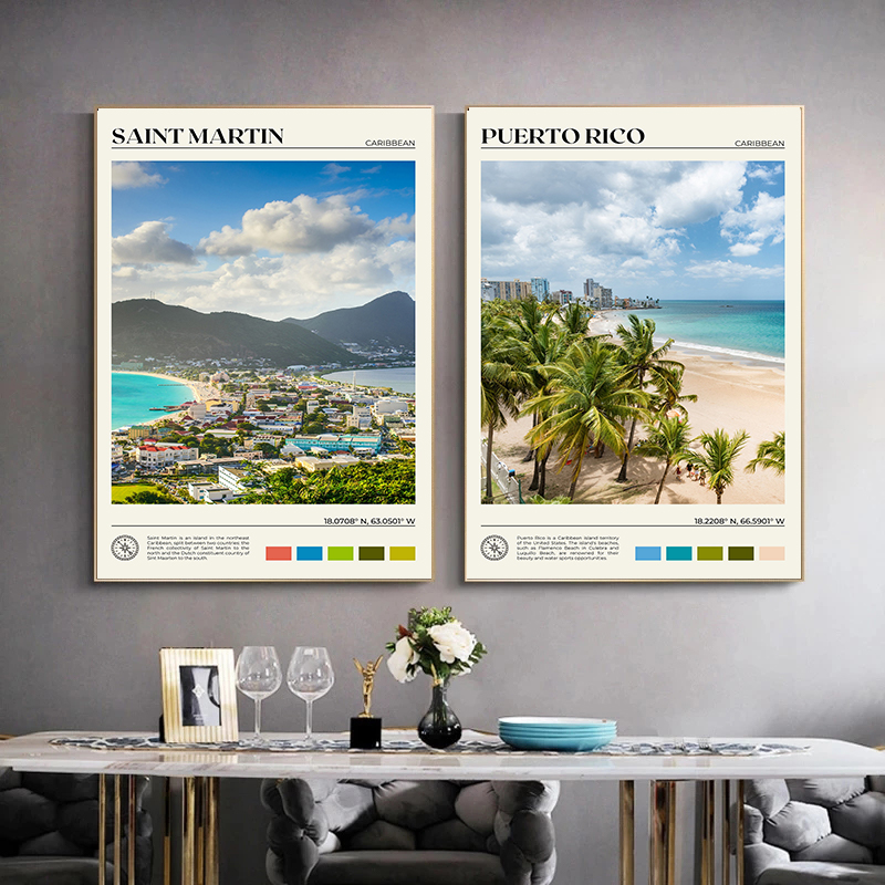 Paesaggio di viaggio caraibico - Home Decor Canada recensione e prezzo