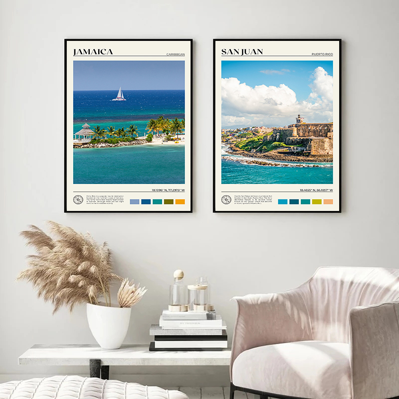 Paesaggio di viaggio caraibico - Home Decor Canada recensione e prezzo