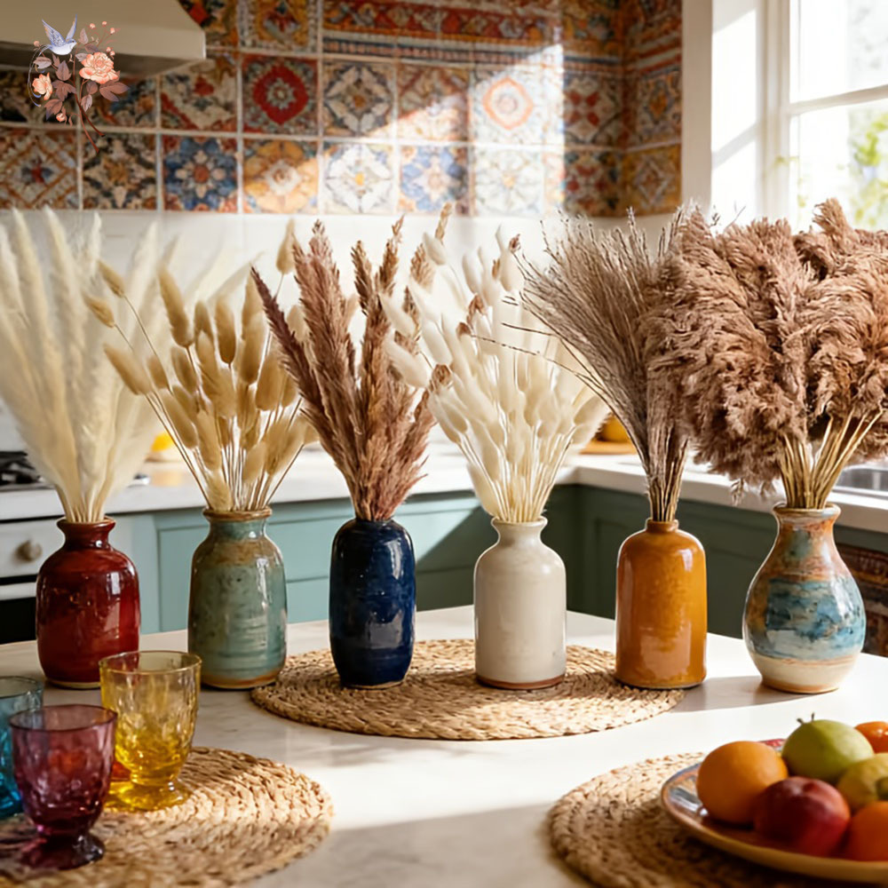 320 Pezzi di Fiori Secchi Mist - Pampas Grass Decor recensione e prezzo