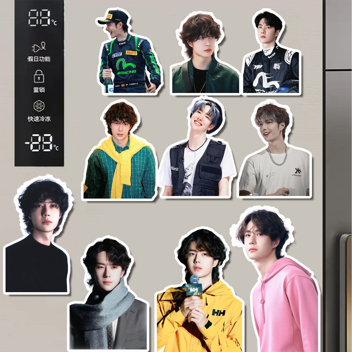 Wang Yibo adesivo frigorifero  - Home Decor Sticker recensione e prezzo