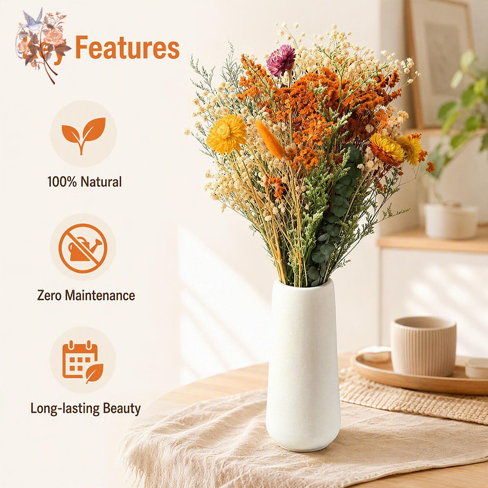 Bouquet di Fiori Secchi Autunn - Pampas Grass Decor recensione e prezzo