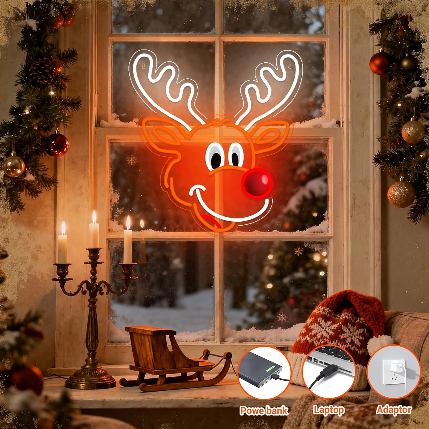 Simpatico insegna al neon con  - Home Xmas Decor Ideas recensione e prezzo