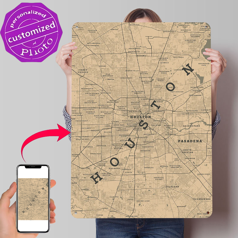 Poster in Metallo di Houston T - Home Decor Houston recensione e prezzo