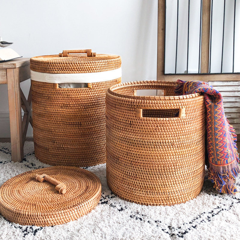 Cesto Portabiancheria in Ratta - Home Decor Hampers recensione e prezzo