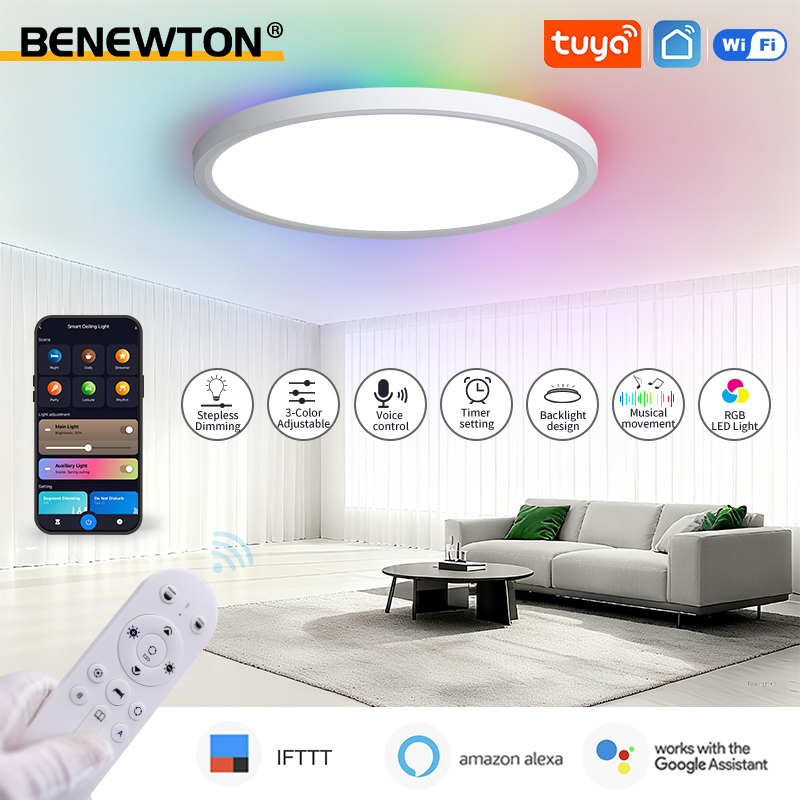BENEWTON Tuya Smart WiFi Plafo - Home Decor Free App recensione e prezzo