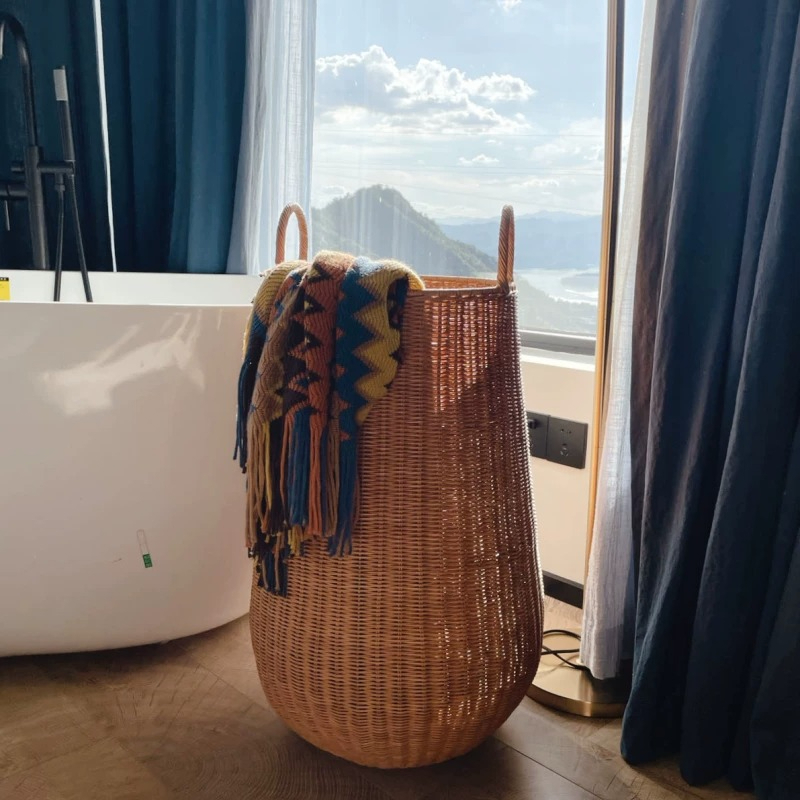 Cesto Portabiancheria in Ratta - Home Decor Hampers recensione e prezzo